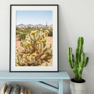 NEW Cactus Wall Art, Framed 11x14 Print